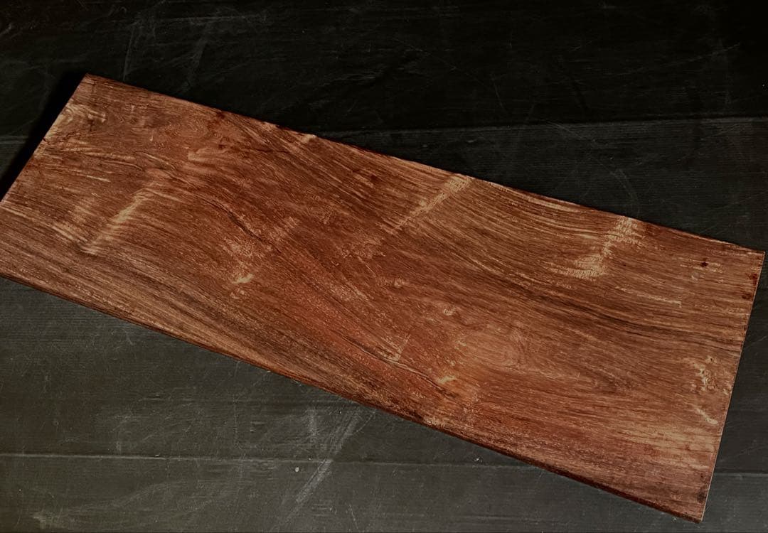 「母」 唐木 紅木 花梨 敷板 長板 煎茶道具 飾り板 （115③）