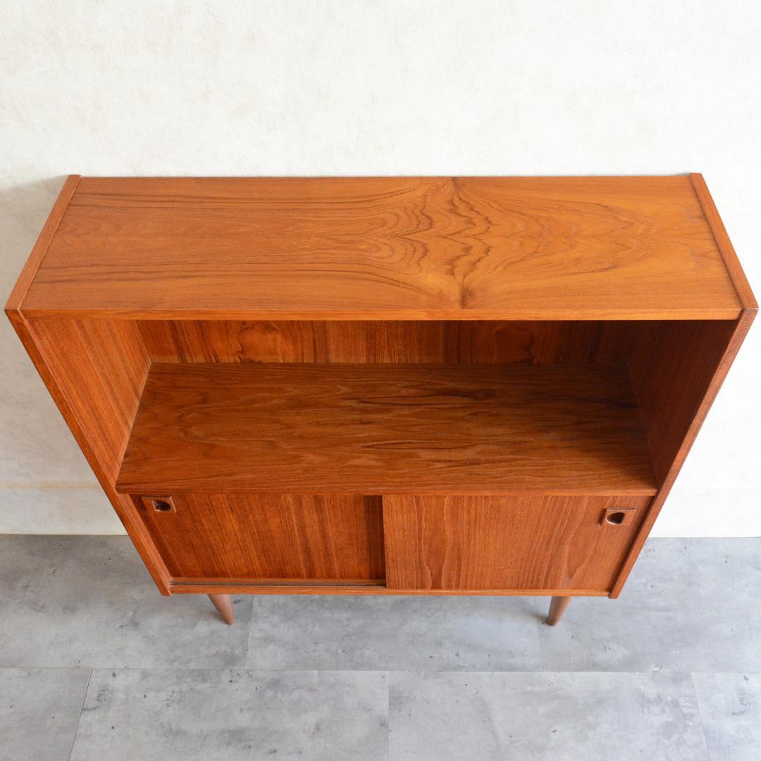 デンマーク 北欧ヴィンテージ チーク オープンシェルフ 北欧家具 キャビネット