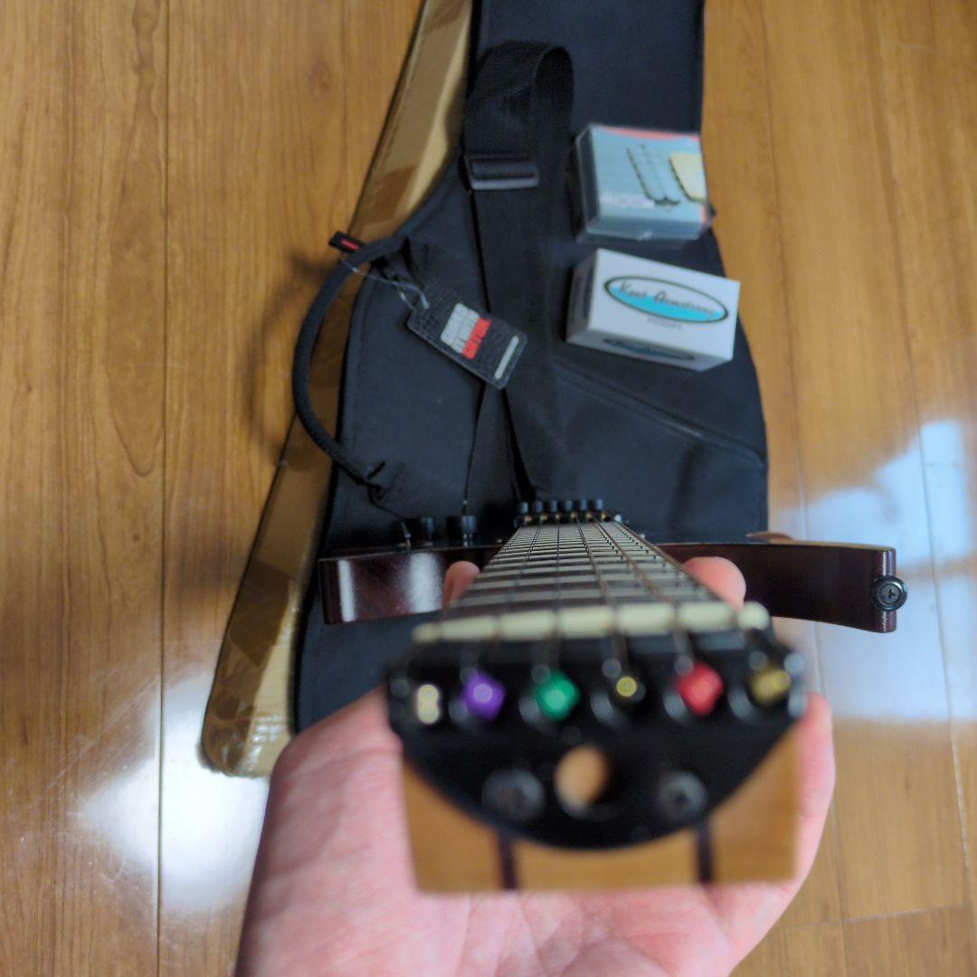 EART エレキギター ヘッドレス　青