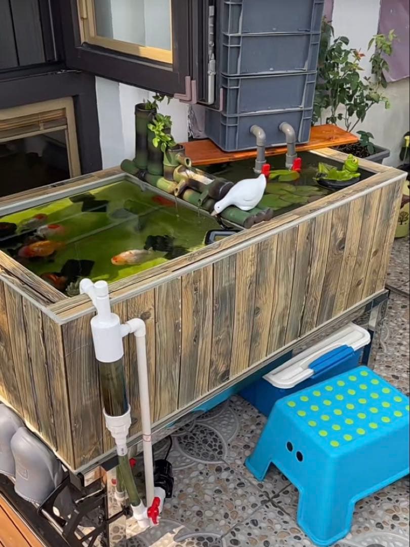 ポンプ25wろ材付きホースマット付き大型水槽万能濾過装置濾過外部式濾過層送料込み