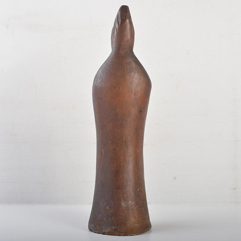 仏教美術　木彫　観音菩薩立像　仏像　在銘　高さ約31cm　時代箱付　MR7171