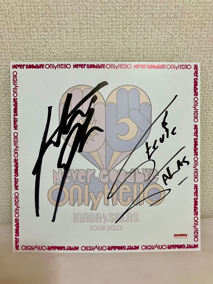 ⭐︎INABA/SALAS イナバサラス サイン色紙⭐︎