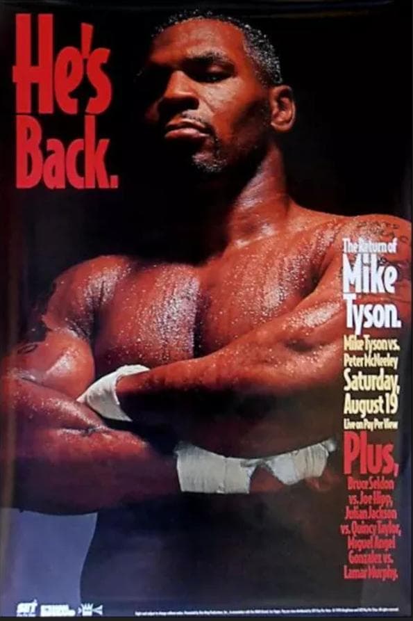 超貴重！MIKETYSON/マイクタイソン/ビッグ ポスター/復帰第一戦/A1
