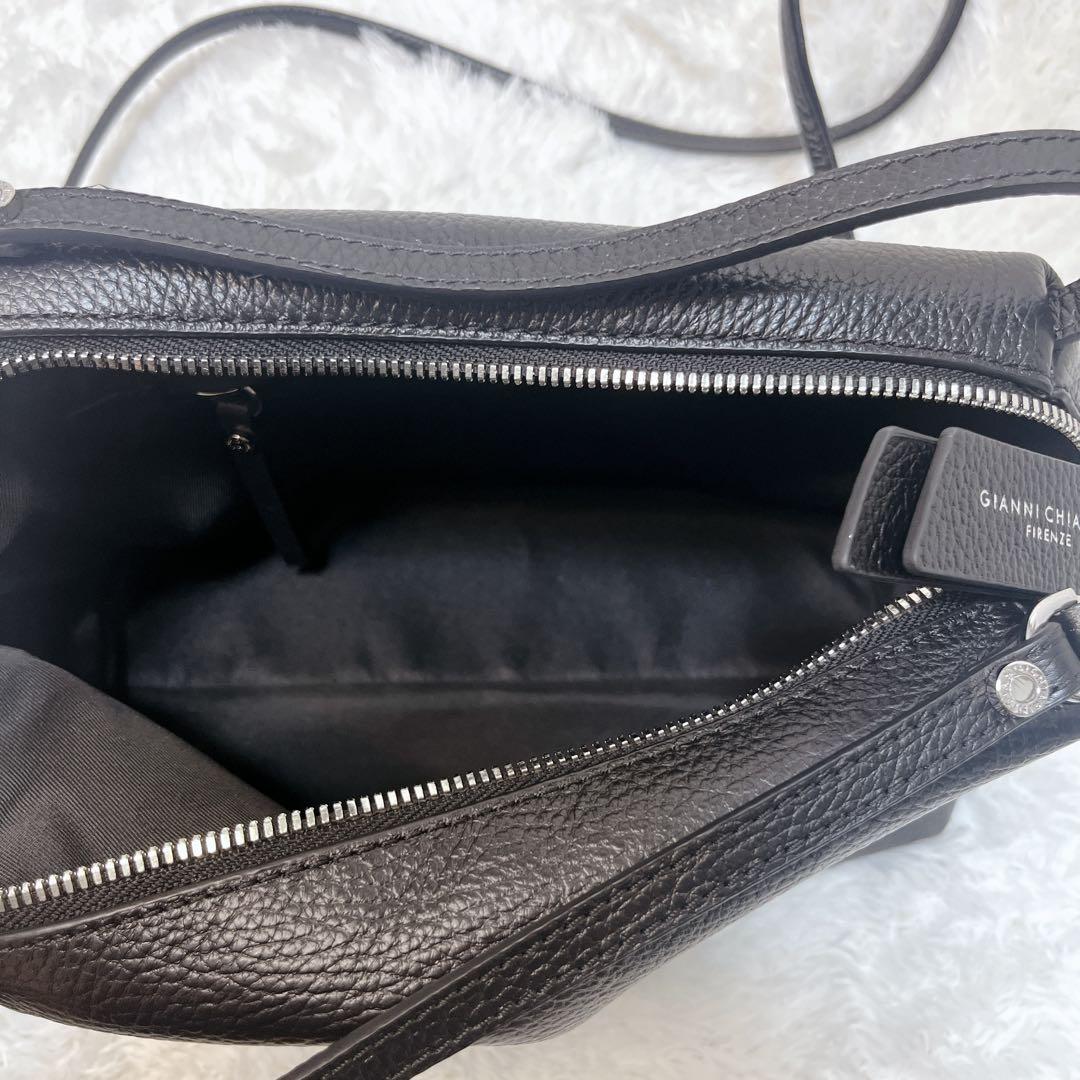極美品✨現行✨ジャンニキャリーニ ショルダー ハンド バッグ 2way ブラック