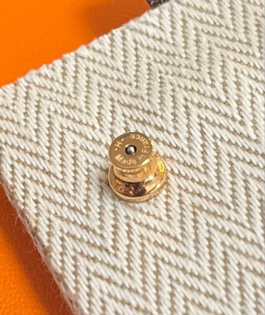 最終値下 HERMES ミニポップH ピアス ノアール ピンクゴールド ブラック