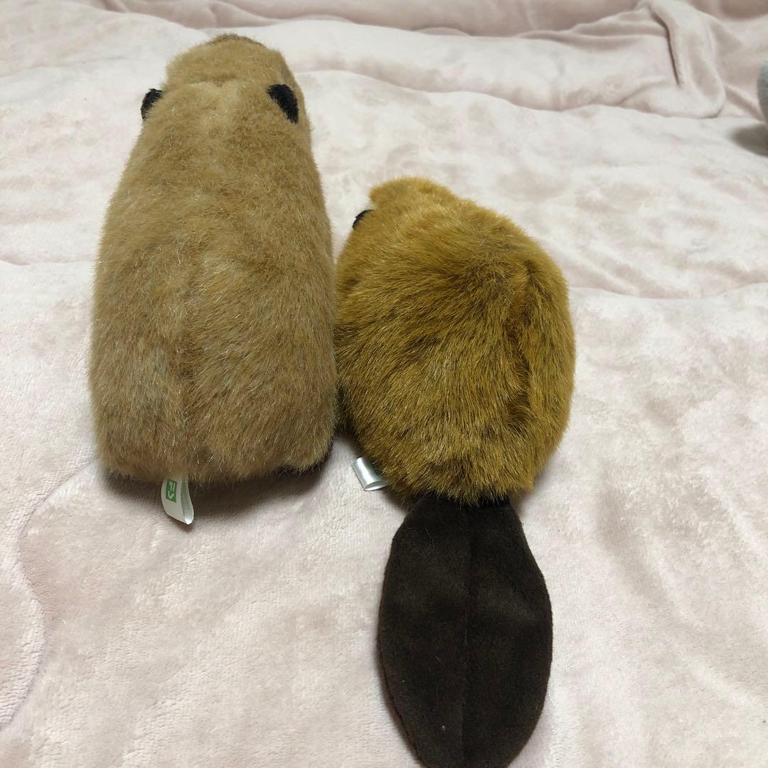 吉徳　にぎやか　ぬいぐるみ 17コセット　中古品　スーパービーバーの刺繍なし