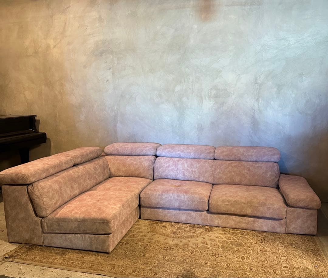 【東京都23区配送無料】定価20万円　ソファー　カウチ　椅子　L型　椅子　チェア