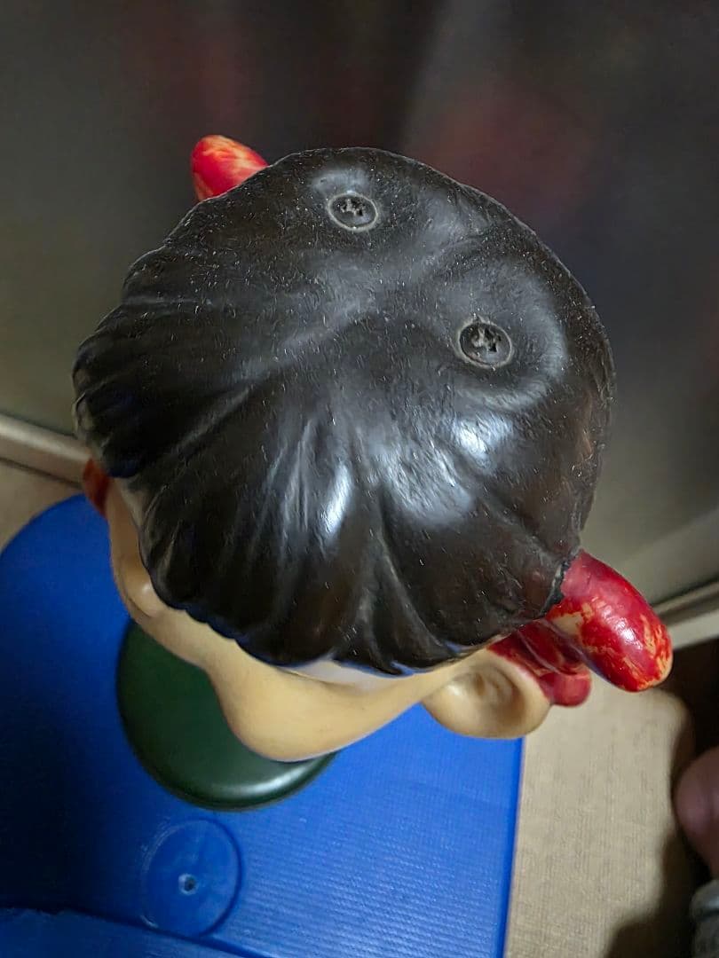 ペコちゃん　ブリキ台座　首振りペコちゃん　ミルキー キャラクター