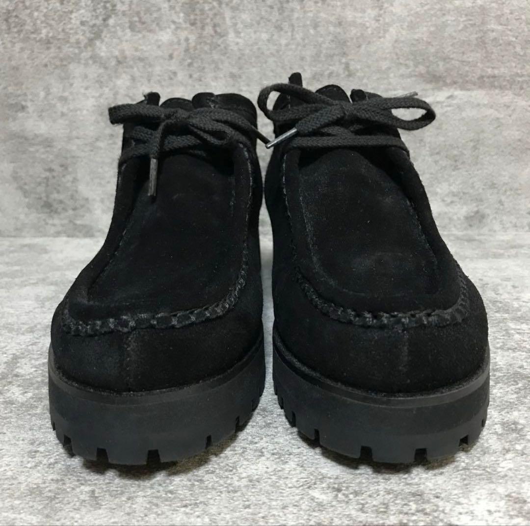 【ほぼ未使用】SHIUN スウェード レザー モカシンシューズ Sサイズ