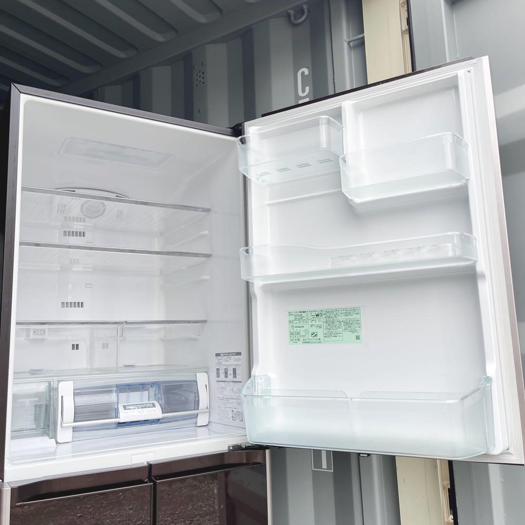 315取付無料！日立高性能真空チルド搭載おしゃれブラウン5ドア冷蔵庫！