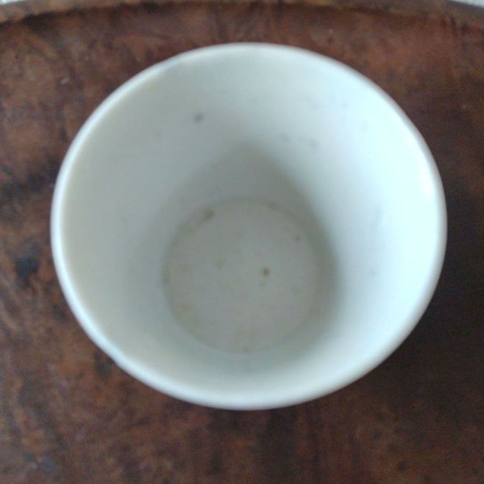 古伊万里染付苺と亀甲文蕎麦猪口