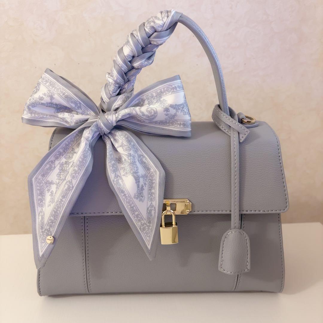 SNIDEL ロールカバーパッドロックバッグ 水色