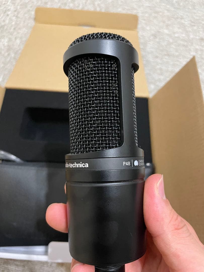 【美品】Audio Technica at2020コンデンサーマイク　値下げ可
