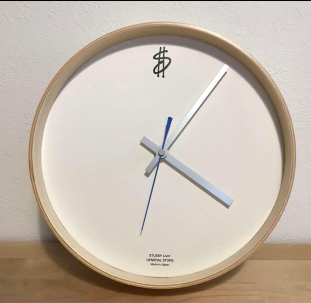 インテリア時計 STUSSY Livin' Wall Clock by SAITO WOOD