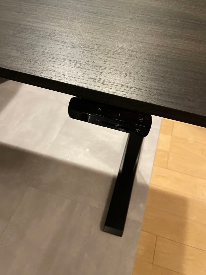 【Sunon】電動昇降デスク（120x60cm）メモリー機能付き ダークオーク