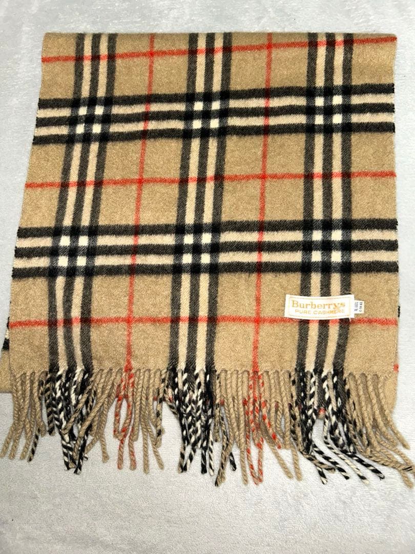 BURBERRY マフラー ノバチェック カシミヤ100 % チェック