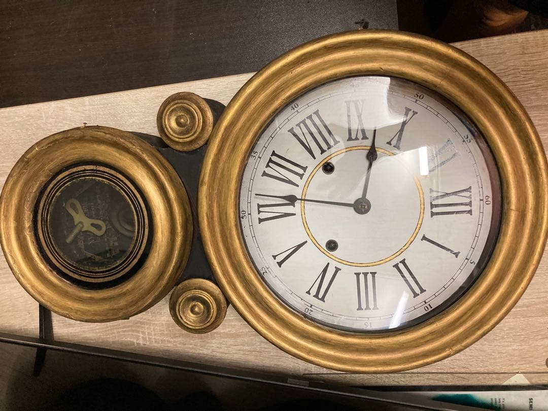 精工舎四つ丸ダルマ型8日巻稼働中 ボンボン時計修復(リペア)品