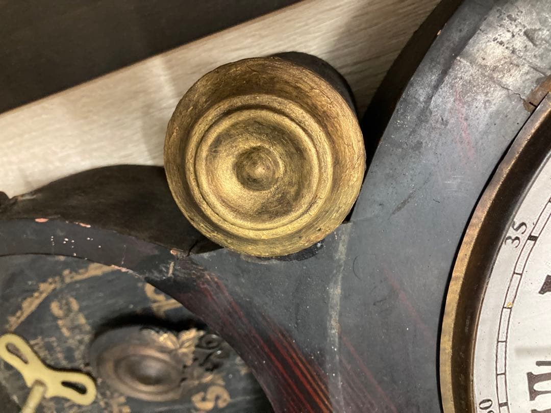 精工舎四つ丸ダルマ型8日巻稼働中 ボンボン時計修復(リペア)品