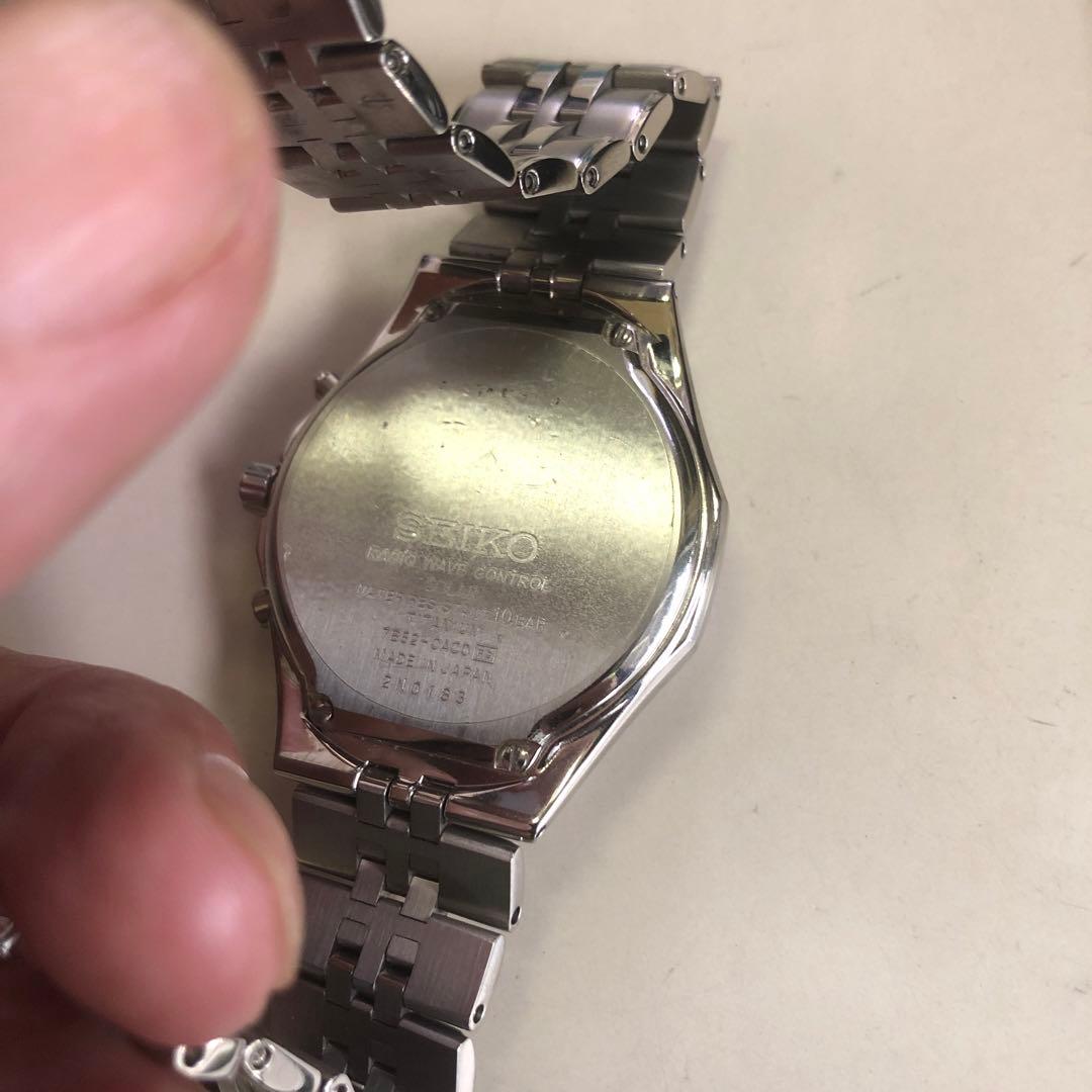 値下げSEIKO DOLCE ソーラー電波腕時計 シルバー