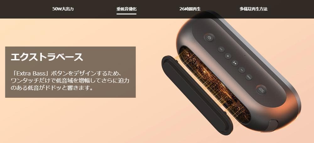 新品半額DOSS SoundBoxPro+P400 Bluetooth スピーカ