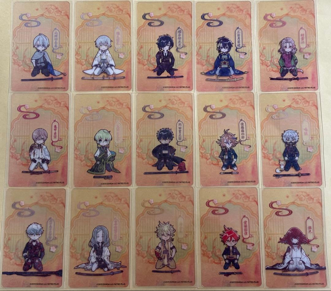 刀剣乱舞 アニメイトカフェ 十周年 リバイバル クリアカード まとめ売り