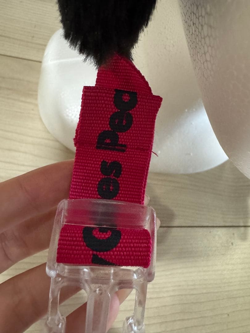 PG フリース耳あて付きニット帽 黒