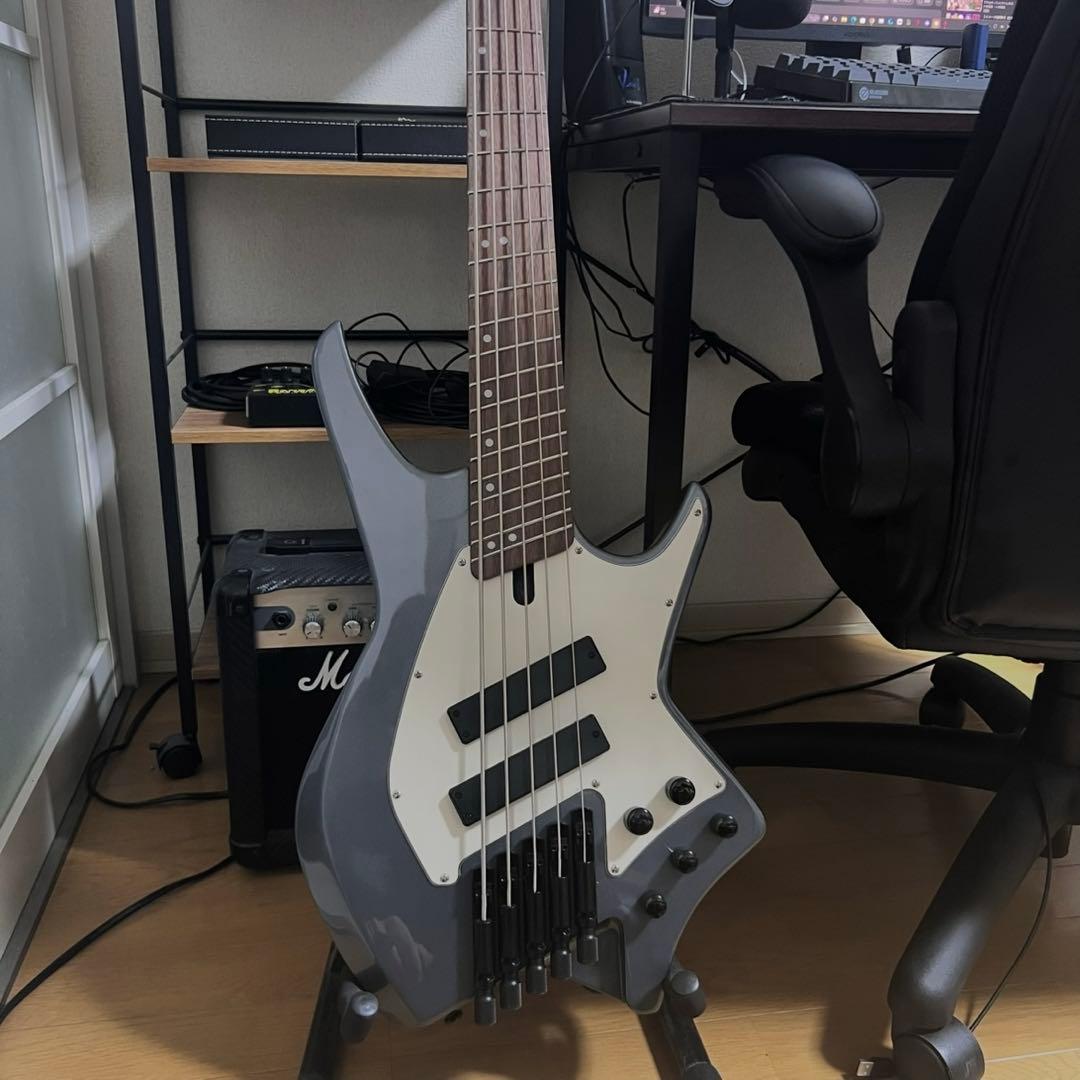 ベース HEX Guitars / NB505 Gunl Gray