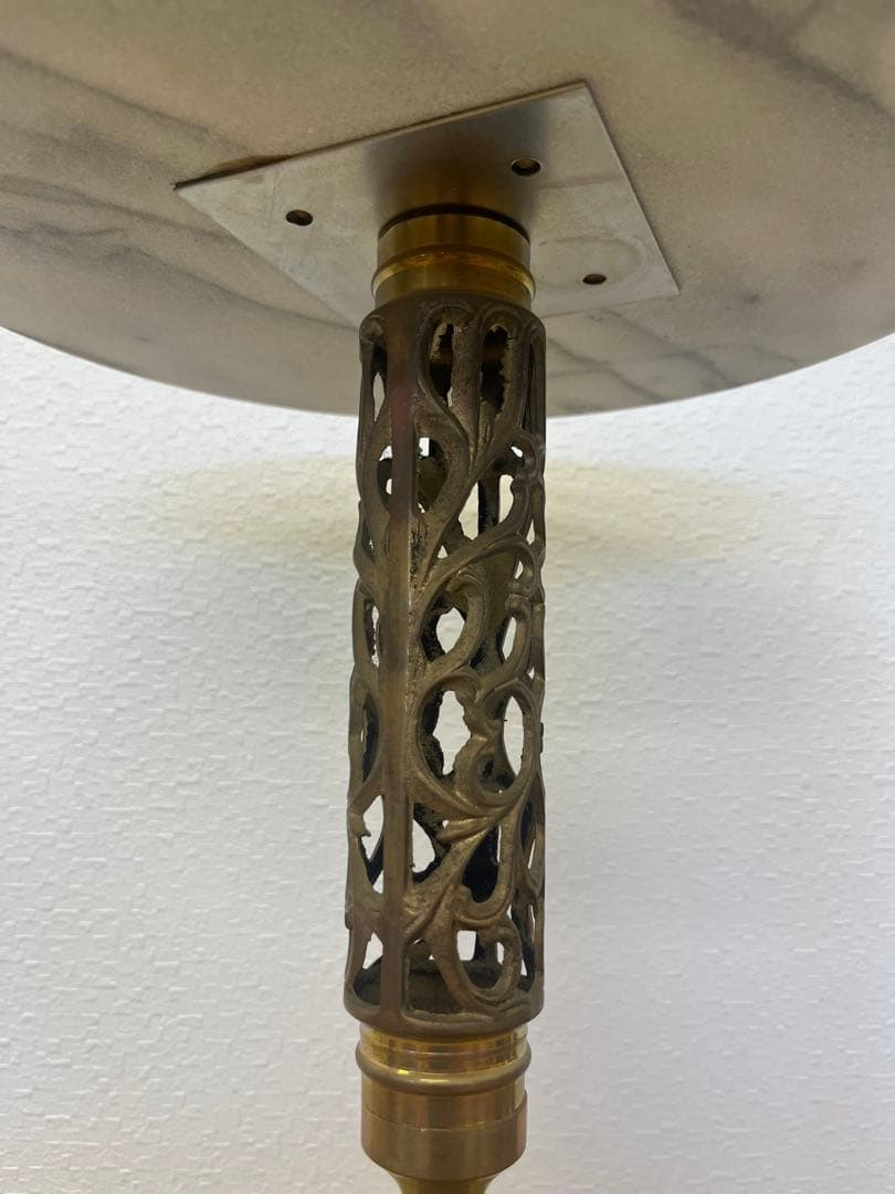 大理石 フラワースタンド 花台 サイドテーブル インテリア 装飾　円形テーブル