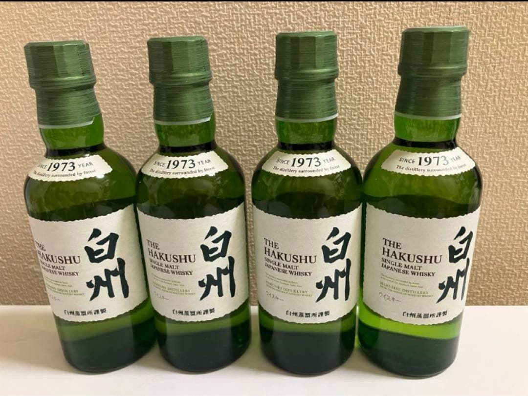 白州 シングルモルトウイスキー 180ml×4本