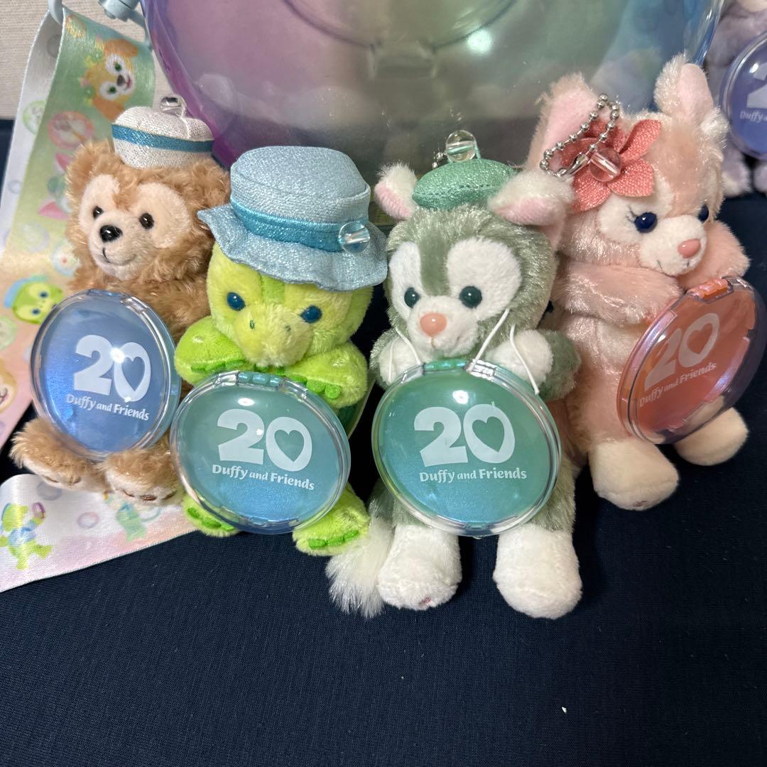 ダッフィーフレンズ カラフルハピネス ポップコーンバケツ ぬいぐるみバッジセット