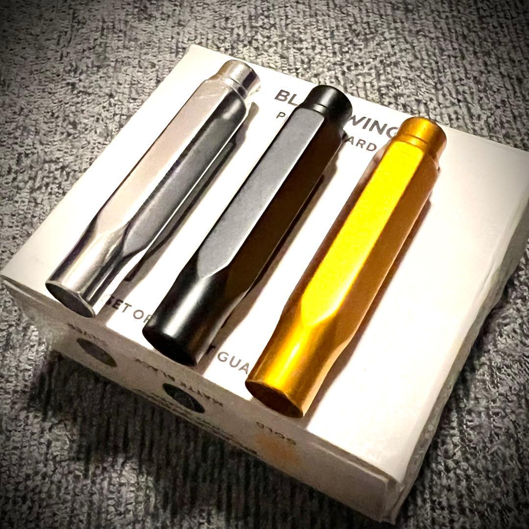 【BLACK WING】黒金 旧ロゴ鉛筆・ポイントガード3色・シャープナー