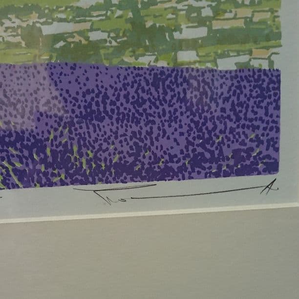 本間武男 「ラベンダー」494/500 サイン有り