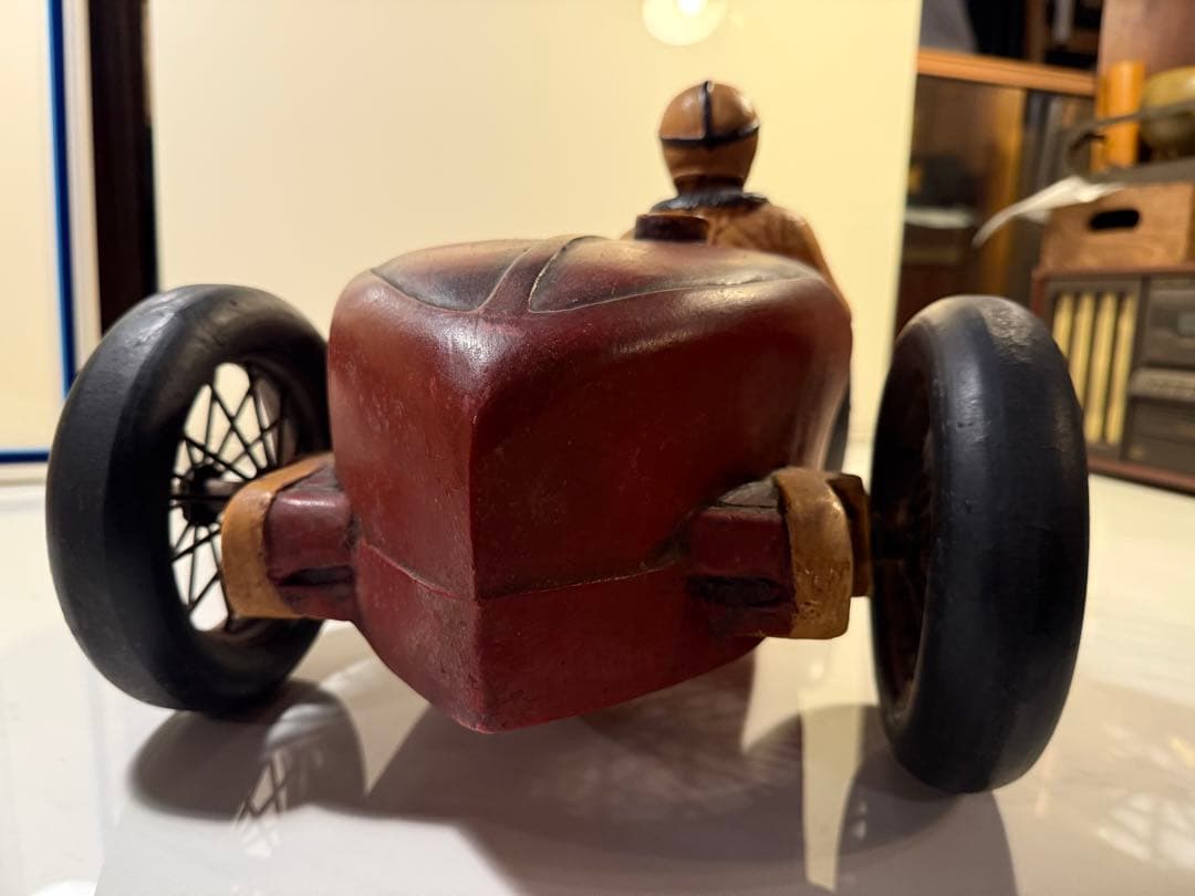 1920年代 ブガッティ風 レーシングカー 樹脂製模型 ヴィンテージ風 オブジェ