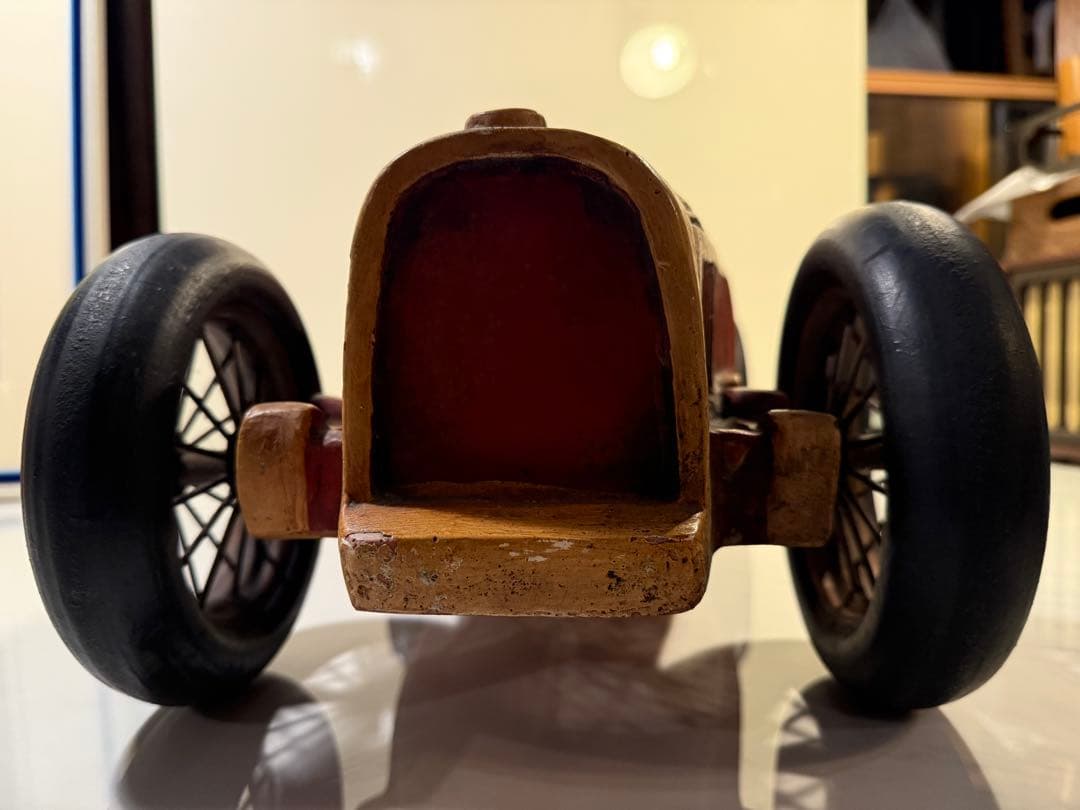 1920年代 ブガッティ風 レーシングカー 樹脂製模型 ヴィンテージ風 オブジェ