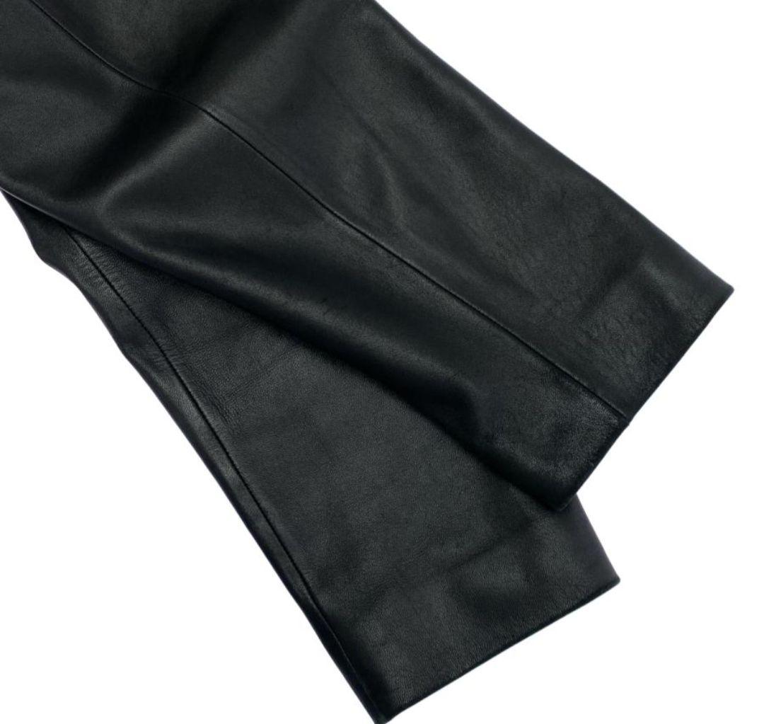 LOEWE ブラック レザー シングルライダース