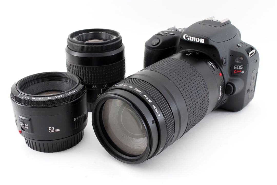 CANON EOS Kiss X9標準&望遠&単焦点トリプルレンズセット