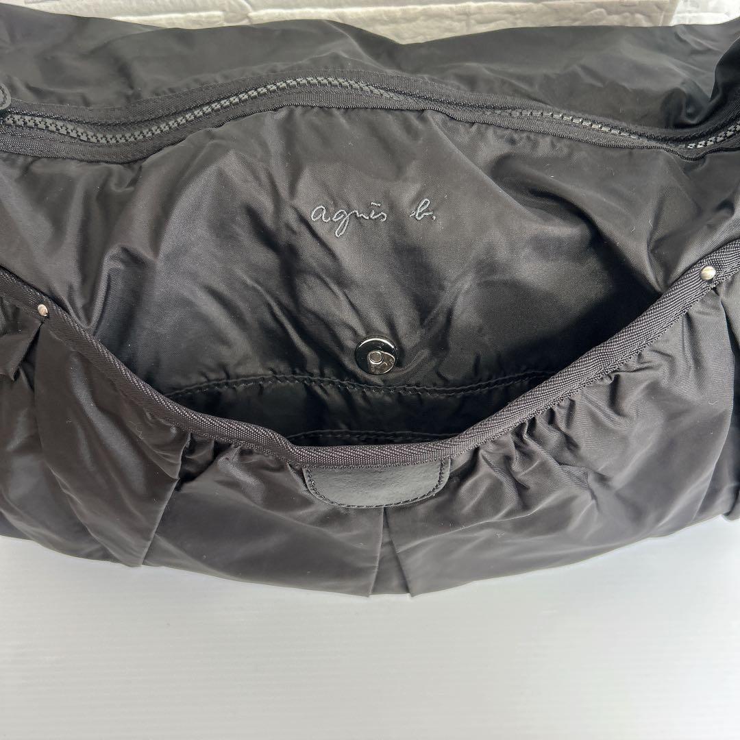 【タグ付き未使用品】アニエスベー　ボヤージュ　ショルダーバッグ　ナイロン　黒