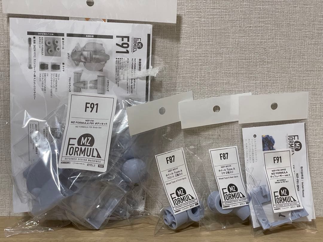 【新品】京商 ミニッツ用MZフォーミュラ F91用ボディ4点セット