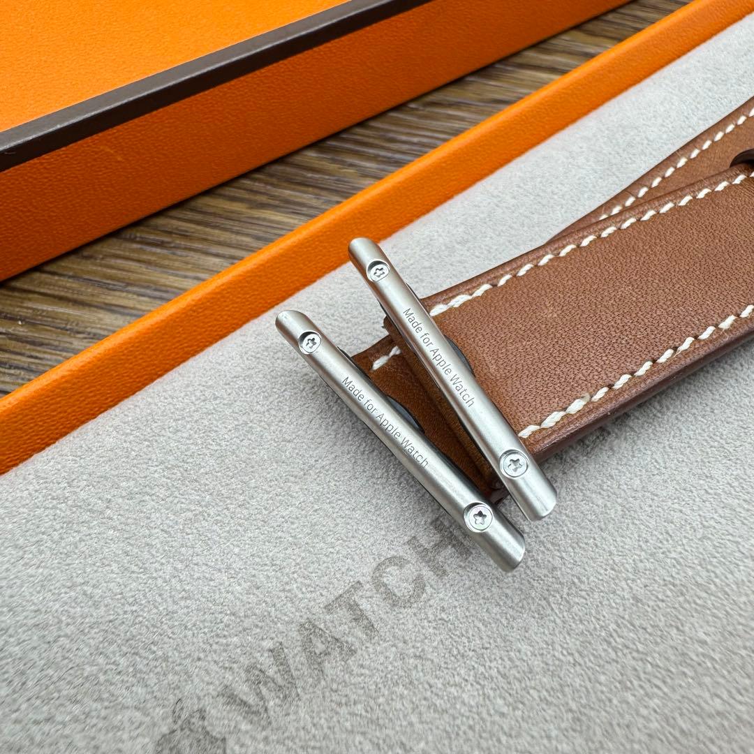 2534 ほぼ未使用　Apple Watch エルメス　ブラウン　レザーバンド