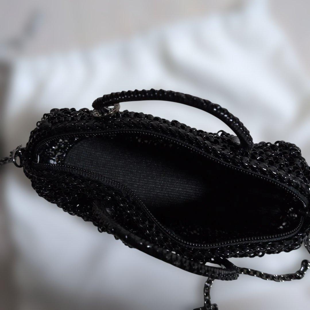 ANTEPRIMA ビーズショルダーバッグ ブラック