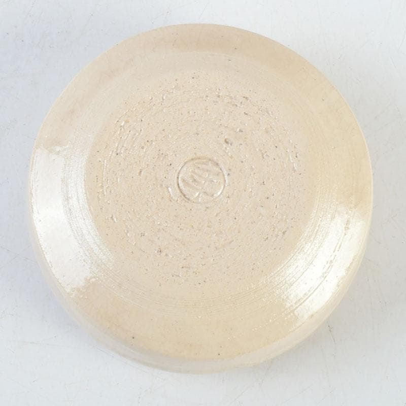 茶道具　大樋焼　大樋年朗作　白釉香合　今日庵鵬雲斎好　極め箱　V　9715