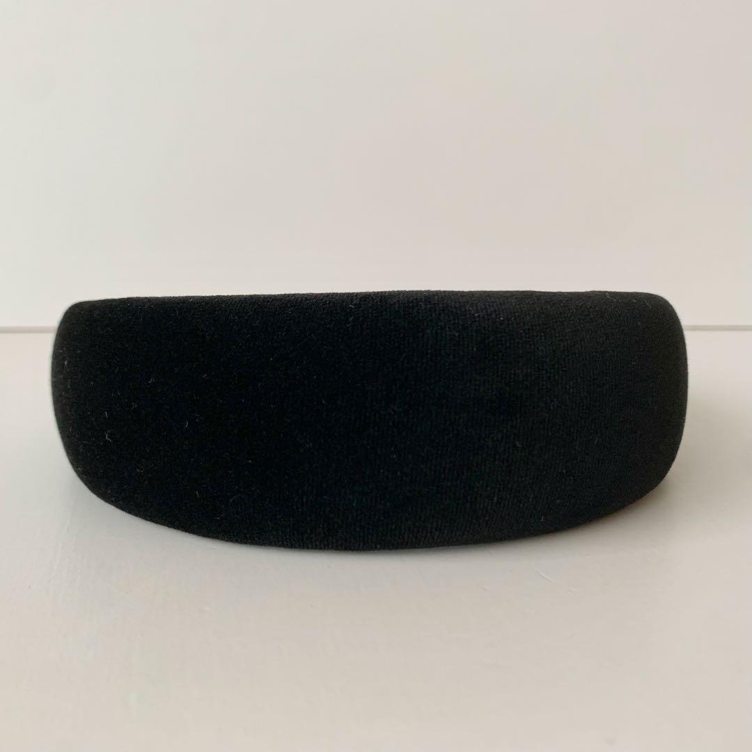 【COACH】コーチ　ベルベット　ヘッドバンド　カチューシャ　新品　ブラック　黒