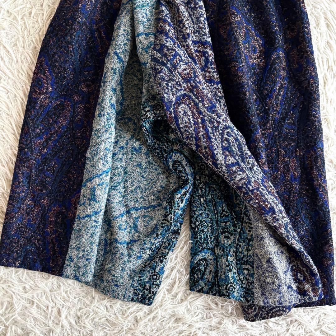 ワイズ ペイズリー ジャガード ワイドパンツ ガウチョ スカーチョ レア 希少
