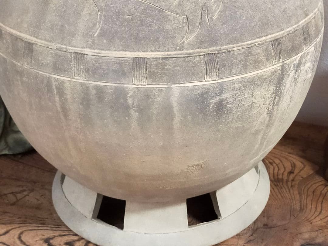 ♥値下げ！　新羅　土器　四耳　壺　レプリカ　骨董　古玩　出土　発掘品