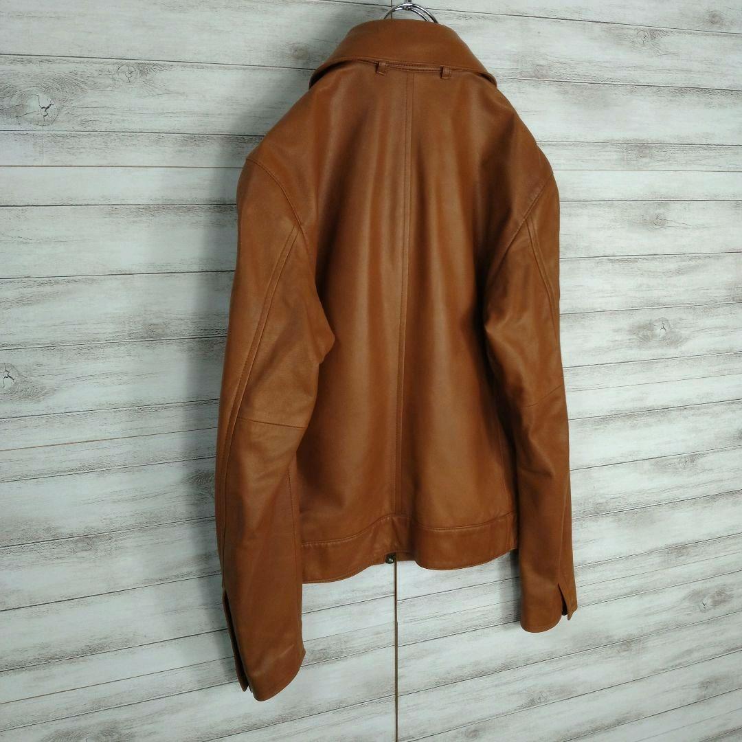 メンズ☆美品☆タケオキクチ　レザージャケット　羊革　本革　ラムレザーMライダース