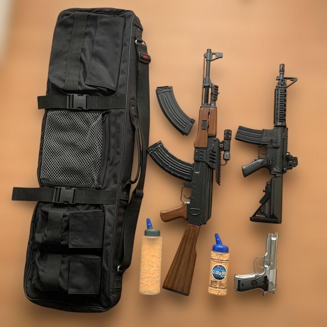 東京マルイ製　エアガンまとめ売り　 キャリーケース、BB弾付き