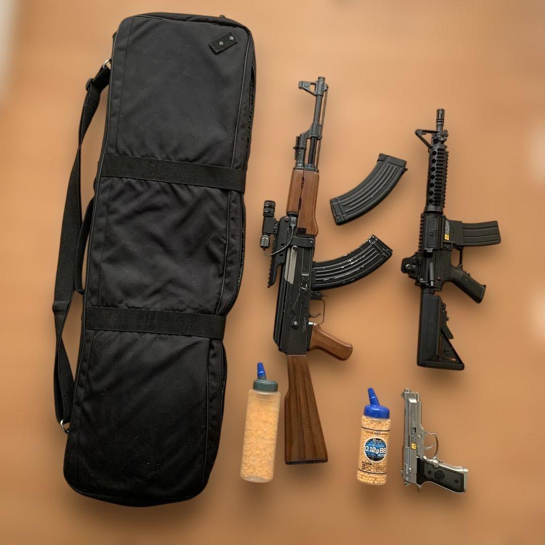 東京マルイ製　エアガンまとめ売り　 キャリーケース、BB弾付き