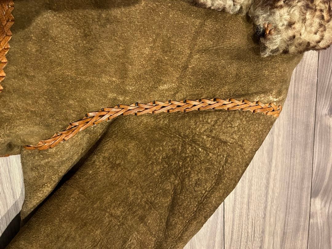 PITIC LEATHER ヴィンテージ　ムートンコート　メキシコ製