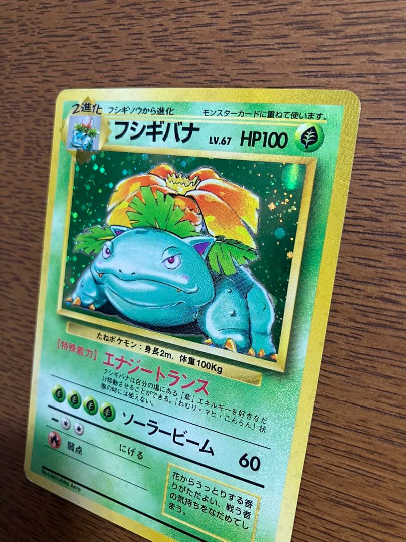 旧裏　ポケモンカード　フシギバナ(全面微ホロ)