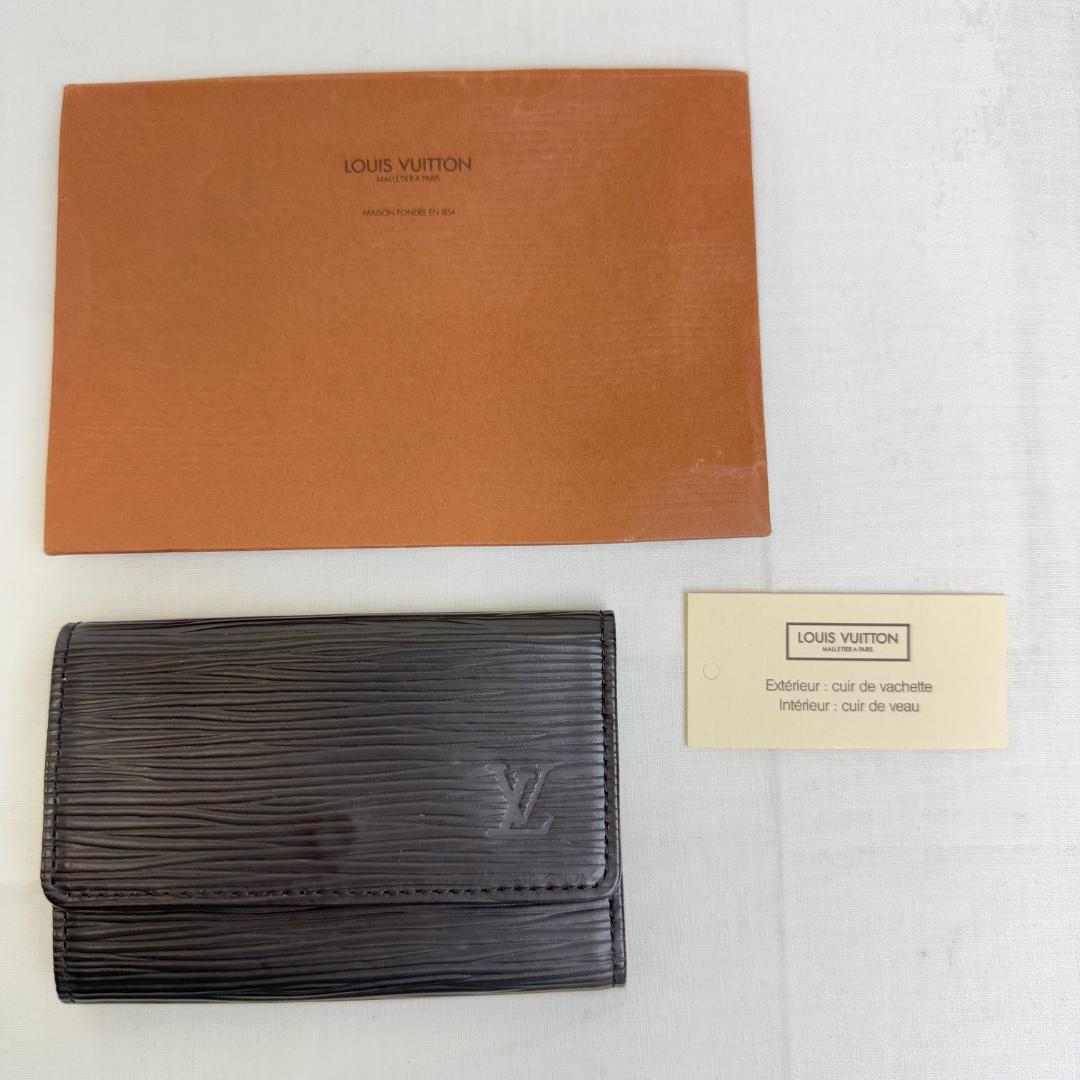 【TM4-80-10】美品 ルイヴィトン エピ キーケース ブラック